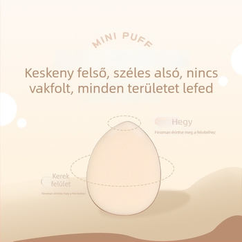 Xixi mini sminkszivacs csepp alakú, concealer, száraz és nedves kettős használat, kompakt és könnyen hordozható.