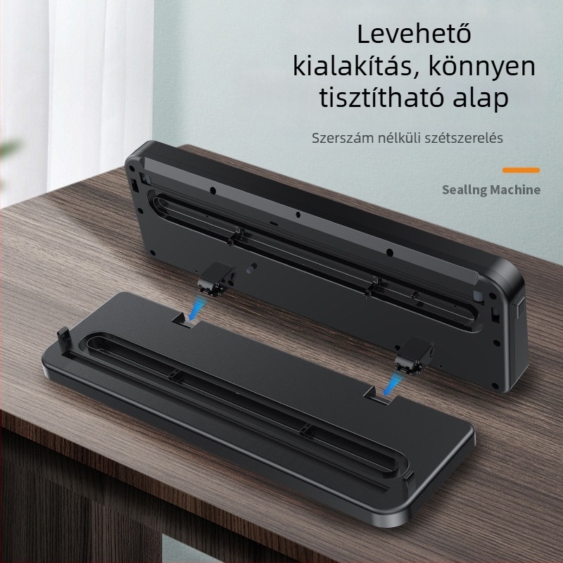 Kompakt vákuumzáró készülék száraz és nedves használatra, teljesen automata, háztartási élelmiszer-vákuumzárás és tárolás, fehér címkés termék