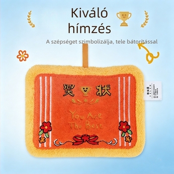 Kreatív és aranyos jutalomtörölköző diákoknak és gyerekeknek, motiváló ajándék óvodába, vast törölköző konyhába és fürdőszobába.
