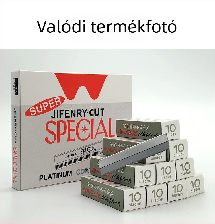 Szénacél szemöldök-trimmer üveg élű és recés pengével, egyszer használatos, szemöldök sminkeszköz tetovált szemöldökhöz.