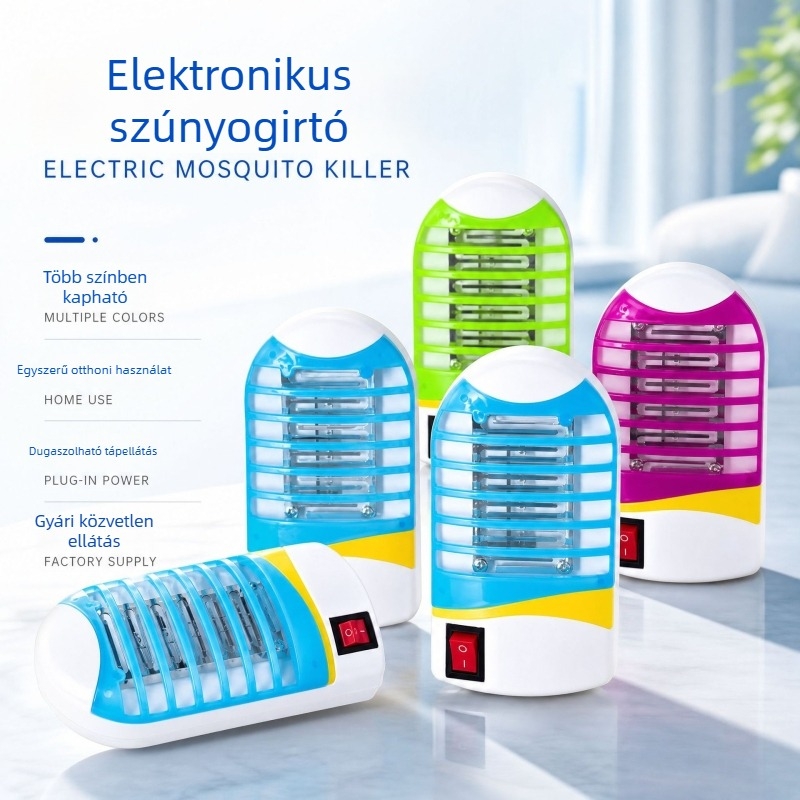 Beltéri automata szúnyogirtó lámpa felnőttek és babák számára, konnektoros, fizikai módszer