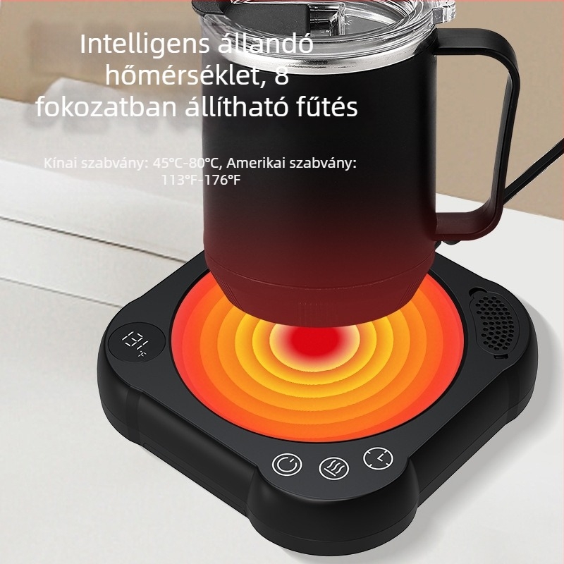 25 új modell: 8 szintű hőmérséklet-szabályozású irodai melegítő poháralátét, állítható időzítő, intelligens szigetelés kávéscsészékhez és meleg tejhez