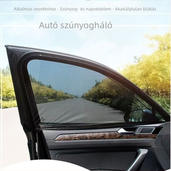 Mágneses autóablak háló, rovarvédelem és napvédő háló tetőablakhoz és oldalablakokhoz