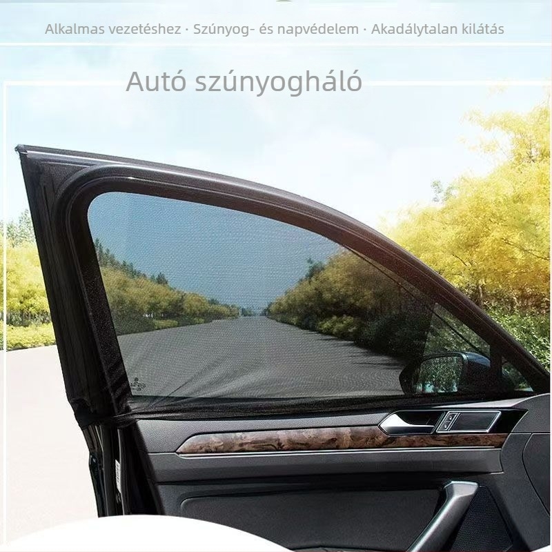 Mágneses autóablak háló, rovarvédelem és napvédő háló tetőablakhoz és oldalablakokhoz