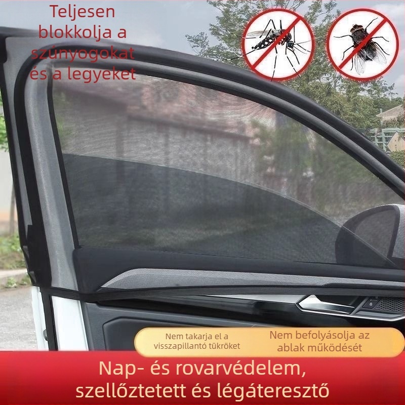 Autó szúnyogháló, lélegző ablakfüggöny, napvédő és hőszigetelés