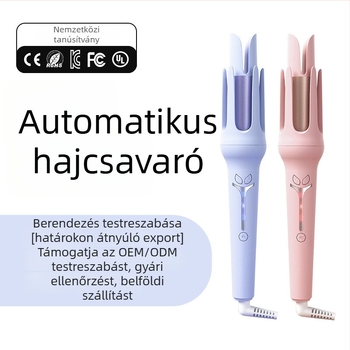 Teljesen automata hajgöndörítő Pro – hosszan tartó formázás, 3-in-1 fej nagy hullámokhoz