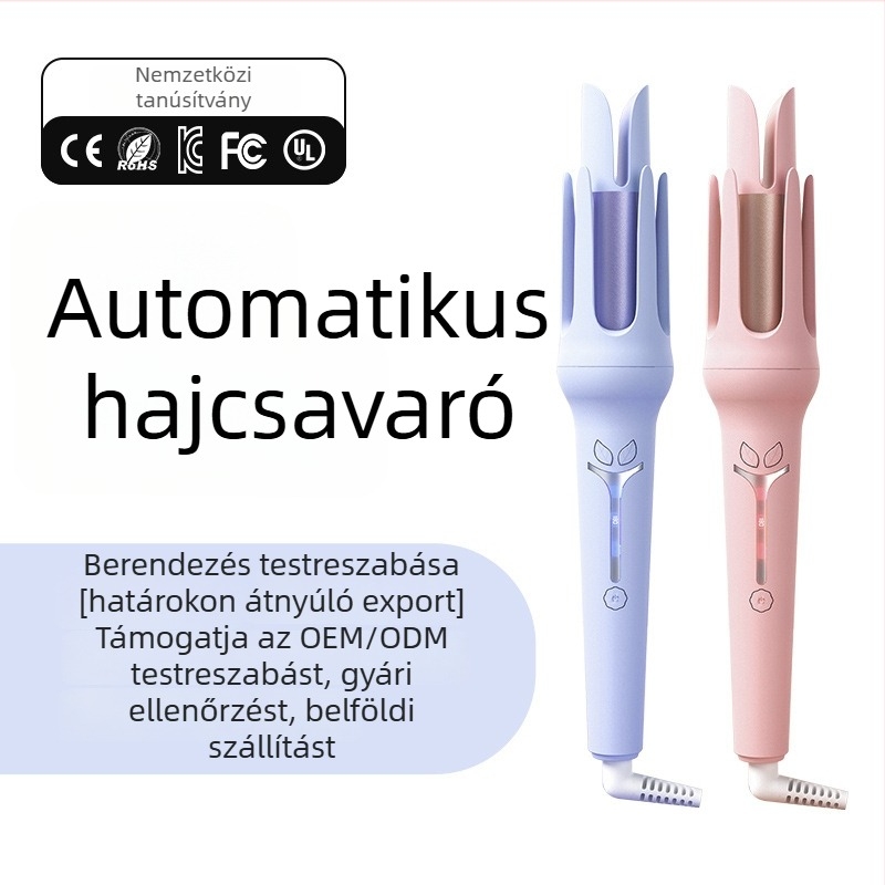 Teljesen automata hajgöndörítő Pro – hosszan tartó formázás, 3-in-1 fej nagy hullámokhoz