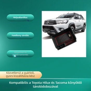 Toyota Hilux középkonzolhoz tartozó karfa tároló doboz (2015–2021)