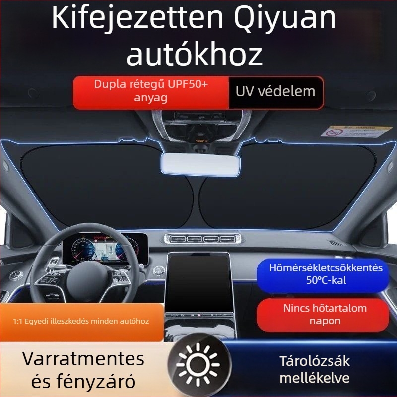 Autó belső első szélvédő napellenzője, kompatibilis Q05, A07, A06 és E07 modellekkel