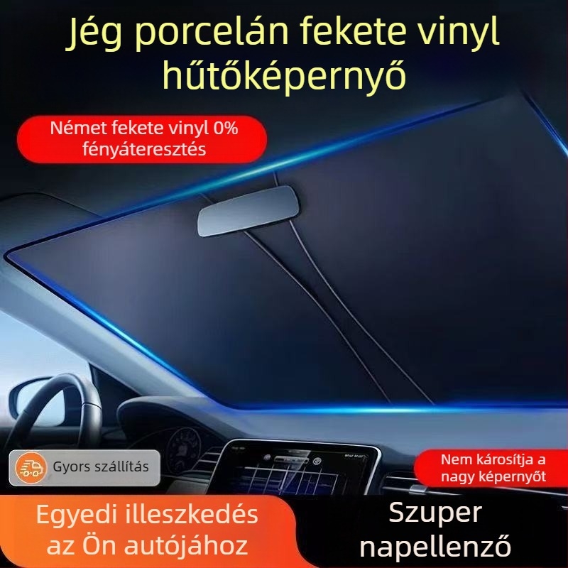 Autó belső első szélvédő napellenzője, kompatibilis Q05, A07, A06 és E07 modellekkel