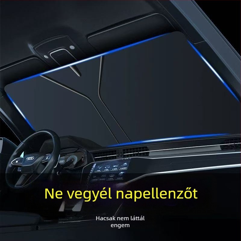 Autó belső első szélvédő napellenzője, kompatibilis Q05, A07, A06 és E07 modellekkel