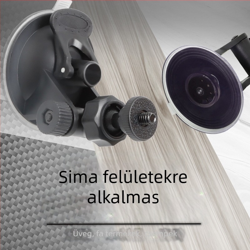 68 mm-es gömbfejű tartó autó visszapillantó tükörhöz, 180°-ban forgatható, DVR/telefon és GoPro kiegészítő
