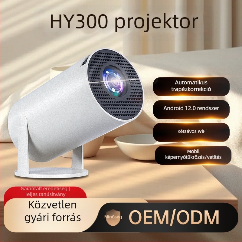 HY300 Hordozható Android kültéri vetítő, 720p HD