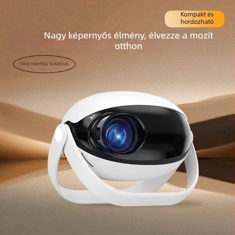 Jixiang hordozható otthoni LCD projektor, telefonképernyő tükrözés, kompakt HD 720p projektor