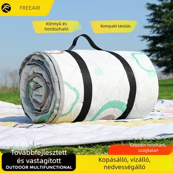 Vastagabb vízálló piknik matrac kültéri kempingezéshez, hordozható összecsukható alátét a fűre