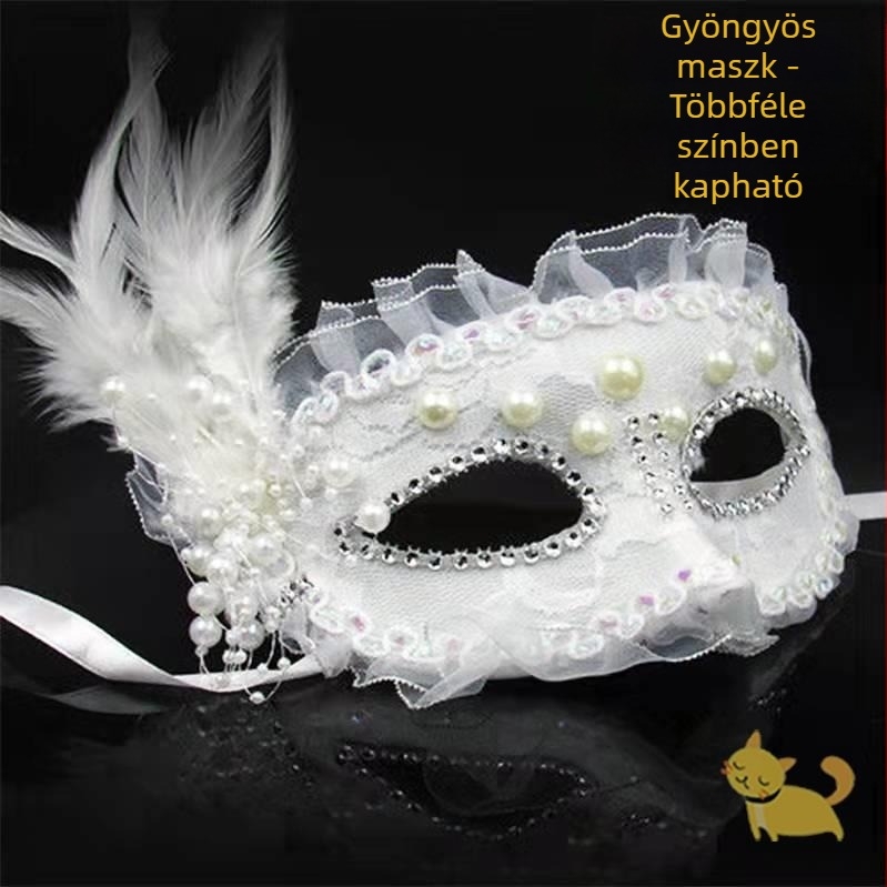 Halloween parti cosplay maszk felnőtteknek és gyerekeknek, félarc maszk antik stílusú előadásokhoz