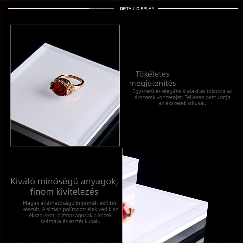 Akril ékszerbemutató állvány