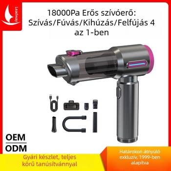 Kompakt autós porszívó, kefementes, por eltávolítás és légbefúvó, 4 az 1-ben, V27S