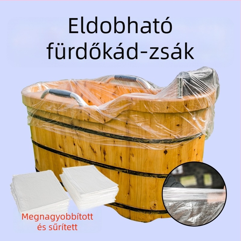 Egyszer használatos fürdőkádliner kerek kádakhoz, gyerekeknek és felnőtteknek