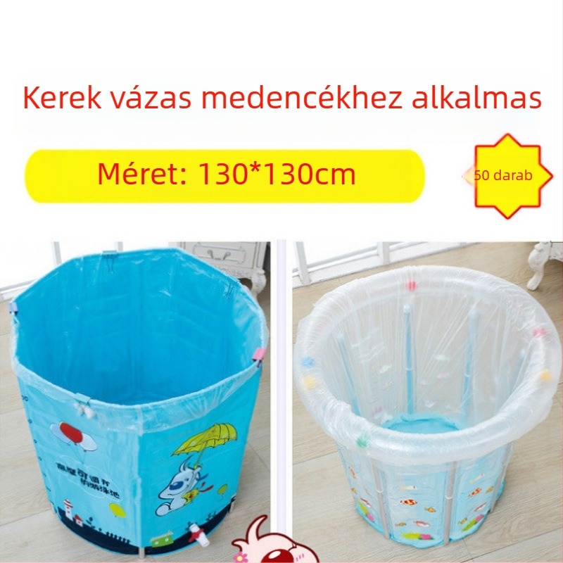 50 darabos vastagított egyszer használatos fürdőtasak, méret: 120×210 mm, fürdéshez