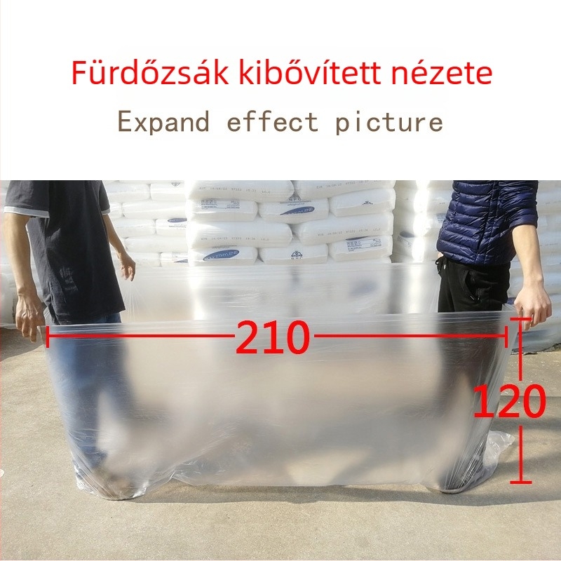 50 darabos vastagított egyszer használatos fürdőtasak, méret: 120×210 mm, fürdéshez