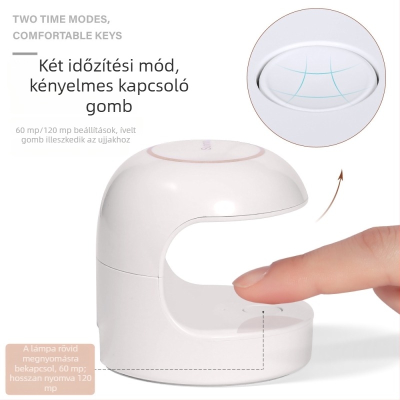 Új mini hordozható körömlámpa, színes körömgép, C-alakú tojáshéj dizájnú lámpa.