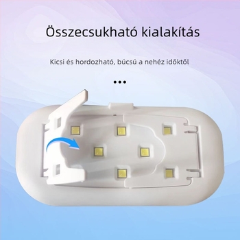 LED körömlámpa fototerápiás készülék, gyors UV-keményedés, fehér, modell XX-UV8