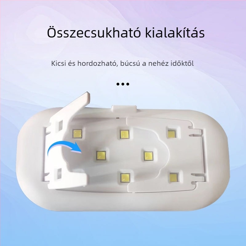 LED körömlámpa fototerápiás készülék, gyors UV-keményedés, fehér, modell XX-UV8