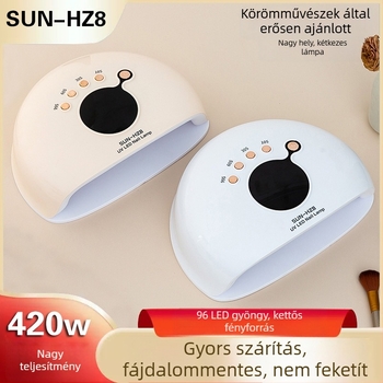 Nagy teljesítményű LED körömlakk szárító lámpa – gyors száradás, intelligens szalonlámpa