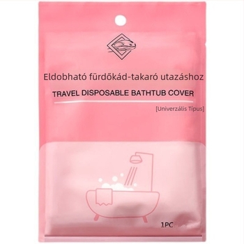 Egyszer használatos fürdőzsák kádban, vastagított változat utazásokhoz, szállodákhoz és panziókhoz, lábfürdő zacskó