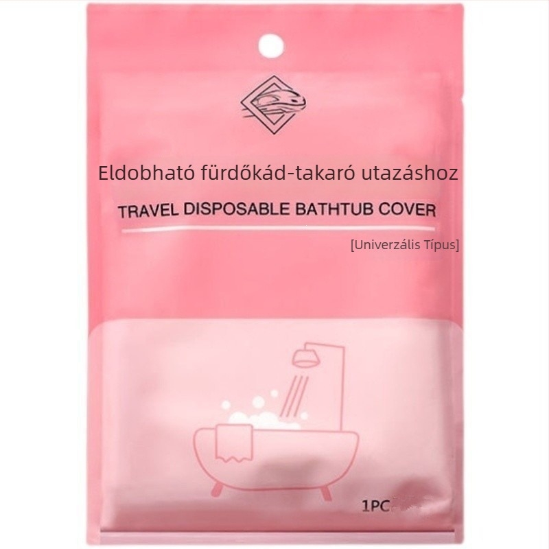 Egyszer használatos fürdőzsák kádban, vastagított változat utazásokhoz, szállodákhoz és panziókhoz, lábfürdő zacskó