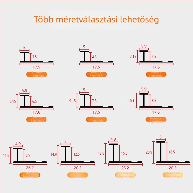 Alumínium ötvözetből készült I-alakú élvédő szalag fa panelekhez és falpanelekhez, I-alakú rögzítő, integrált fém díszítő szalag