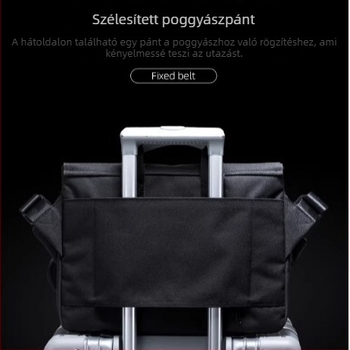 Moyyi Férfi Crossbody Táska - 14 hüvelykes laptop, Oxford anyag, nagy kapacitás, utazáshoz és napi használathoz