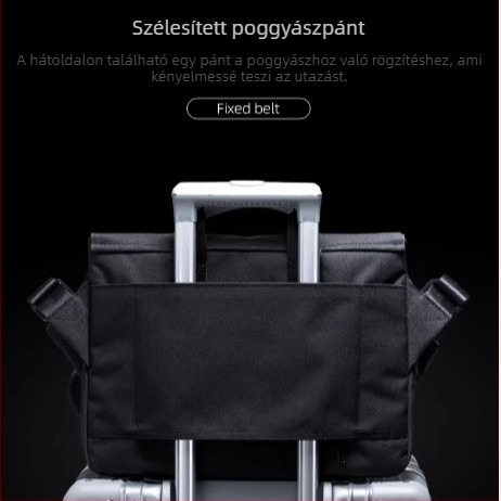 Moyyi Férfi Crossbody Táska - 14 hüvelykes laptop, Oxford anyag, nagy kapacitás, utazáshoz és napi használathoz