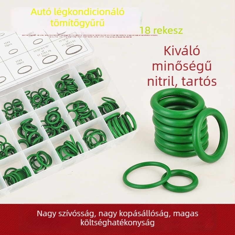 270 darab korrózióálló szilikon O-gyűrűk autóklímához és kompresszorhoz