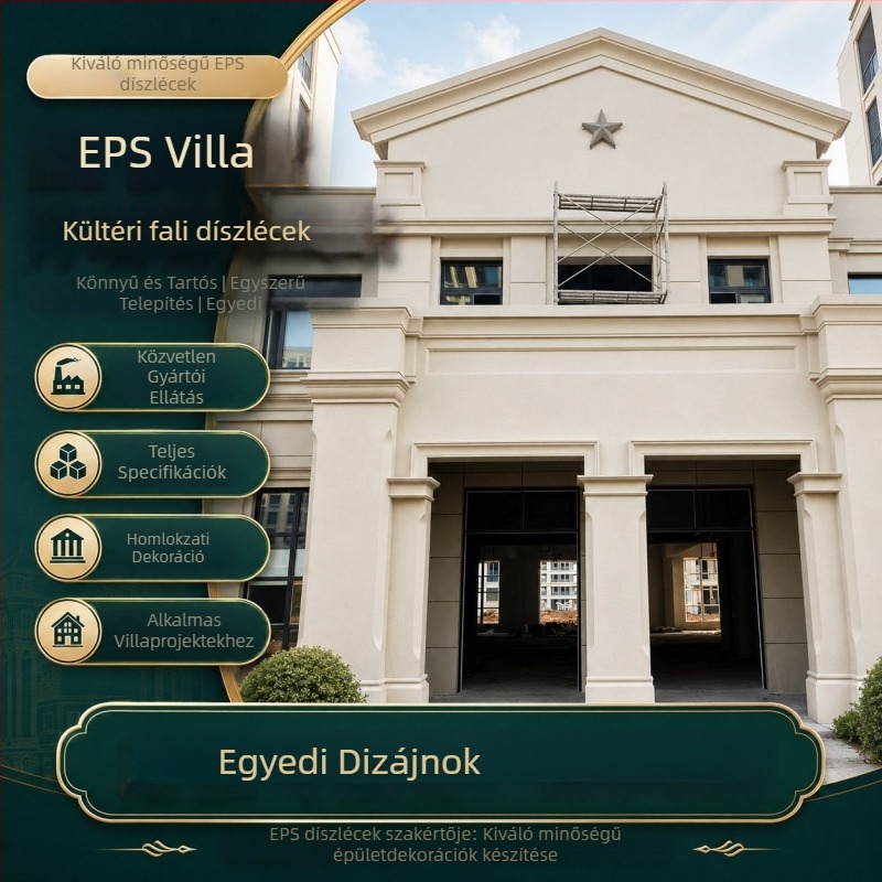 EPS külső dekorációs vonalak villák falaira
