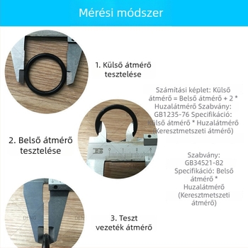 Fluoroszilikon gumi O-gyűrű tömítés szelepekhez és csapokhoz, javító készlet, olajálló, kopásálló, vízálló, magas hőmérséklet-álló