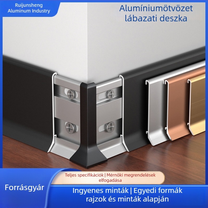 Alumíniumötvözetből készült profil mortise- és tenon kötésével, dupla zárás, szögelés nélkül, nedvességálló fém aljzattal, egyedi forma kérésre