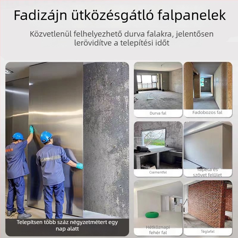 Gyémántlemez antiütköző falpanelek, szénkristályos fa dekorpanelok