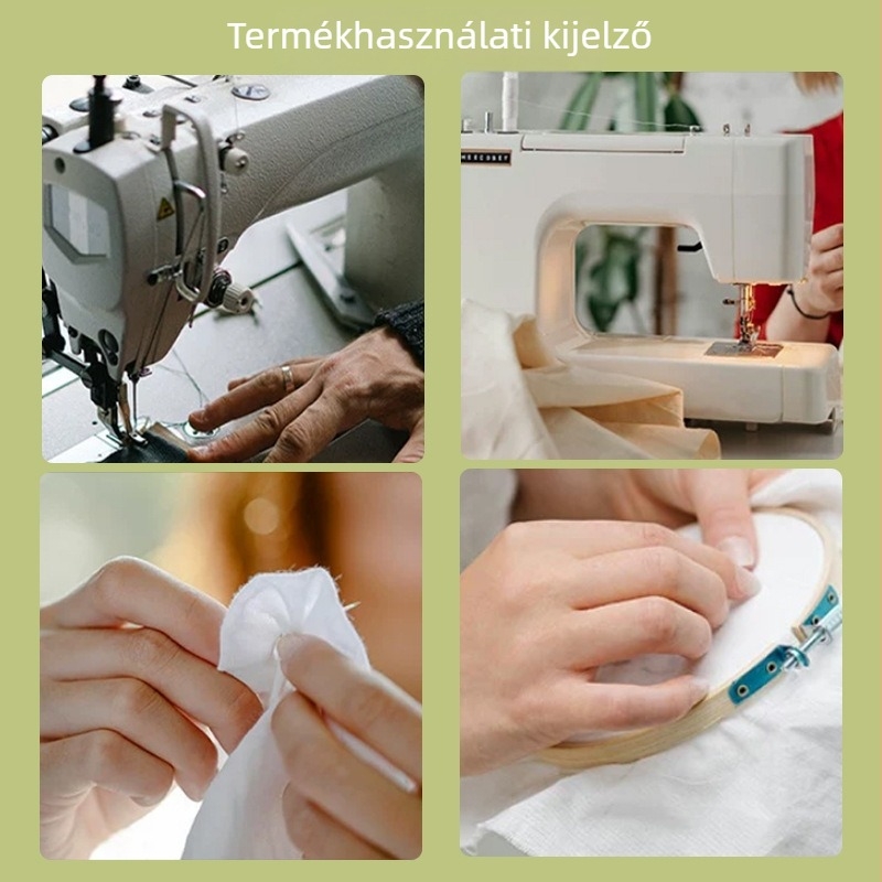 12 színű háztartási varrókészlet — nagy készlet színes cérnák, fekete és fehér