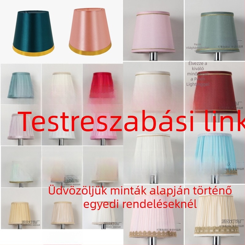Textil lámpabura csillárhoz, falikarhoz, asztali- és állólámpához — testreszabható abajúr a tervek szerint