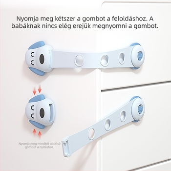 Gyermekbiztonsági zárak – 3 darab (véletlenszerű színek)