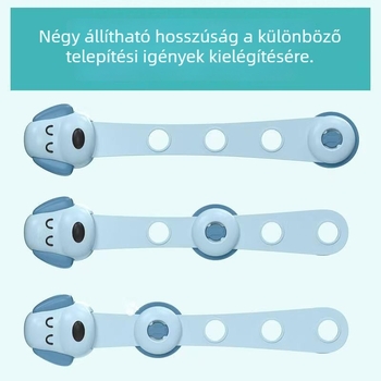 Gyermekbiztonsági zárak – 3 darab (véletlenszerű színek)