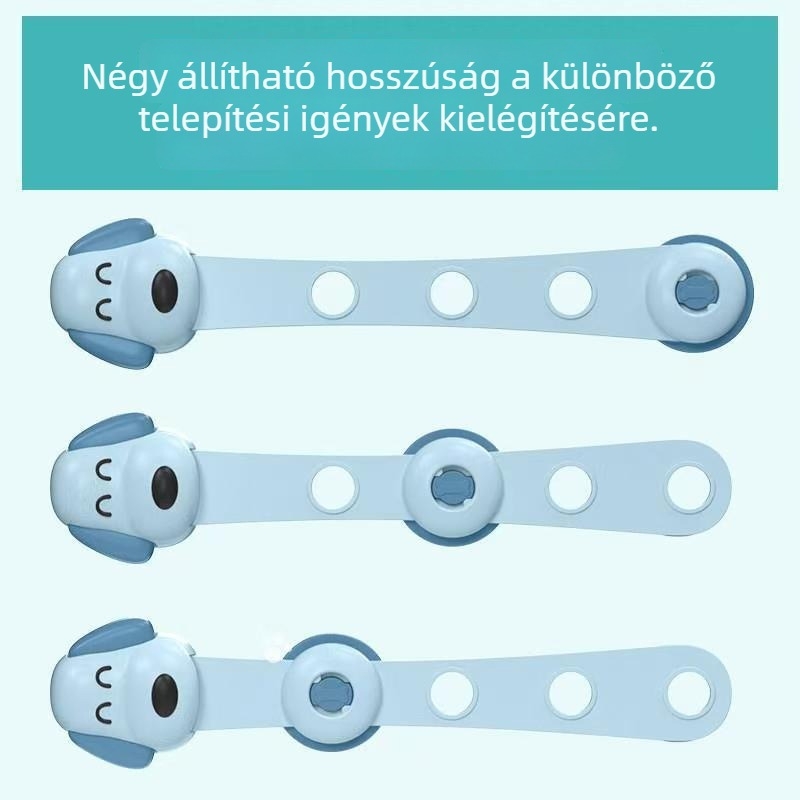 Gyermekbiztonsági zárak – 3 darab (véletlenszerű színek)