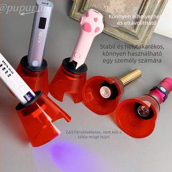 Kompakt hordozható műanyag árnyékoló a köröm-lámpához, fedél a gél köröm szárításához