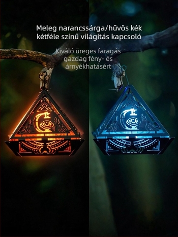 Kültéri GZ lámpa 38 forgó lámpabúrával, kemping hangulatvilágítás