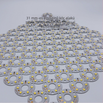 2835 LED, 31 mm körkörös merev PCB LED-szalag vitrinek, smink-tükrök, ékszerek és boros szekrények világításához