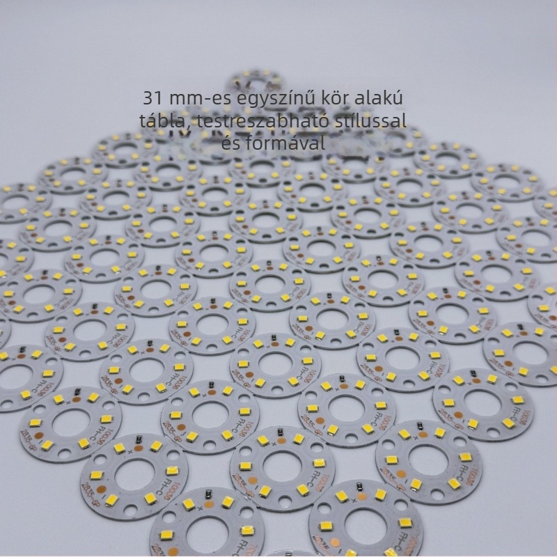 2835 LED, 31 mm körkörös merev PCB LED-szalag vitrinek, smink-tükrök, ékszerek és boros szekrények világításához