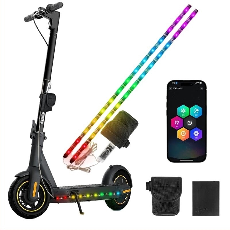 5V környezeti világítás akkumulátortartó doboz robogókhoz és hoverboardokhoz, RGB LED szalag kültéri használatra, 50 cm