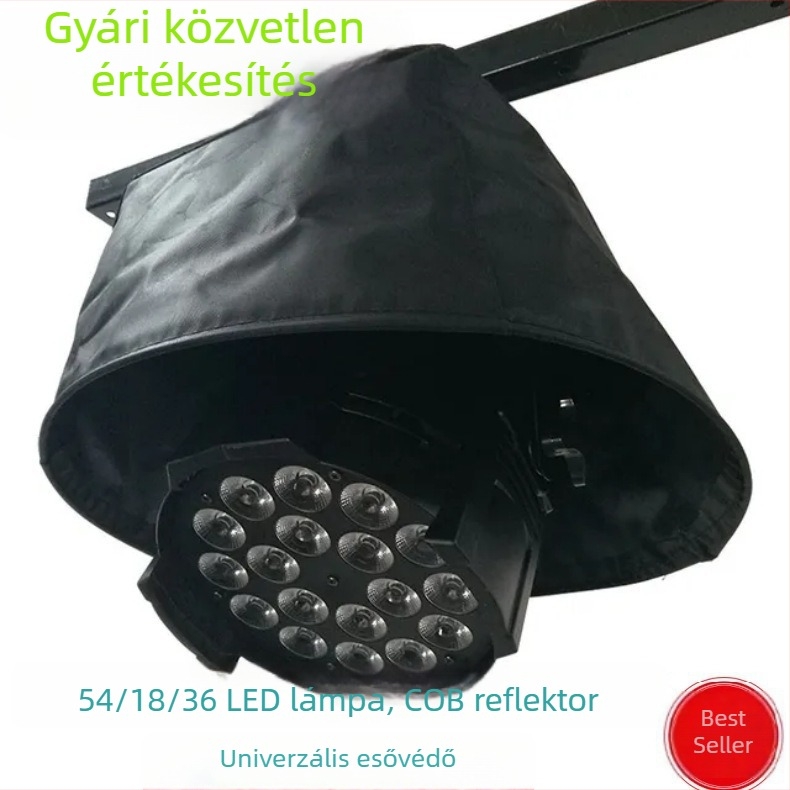 PAR-lámpák esővédő sapkája, szétbontás nélkül, festhető LED-lámpabúra, univerzális sugárzás, mozgófejes lámpa kültéri használathoz